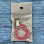 Pembe Örgülü Kıskaçlı Bağlantı Elemanı - (30cm)
